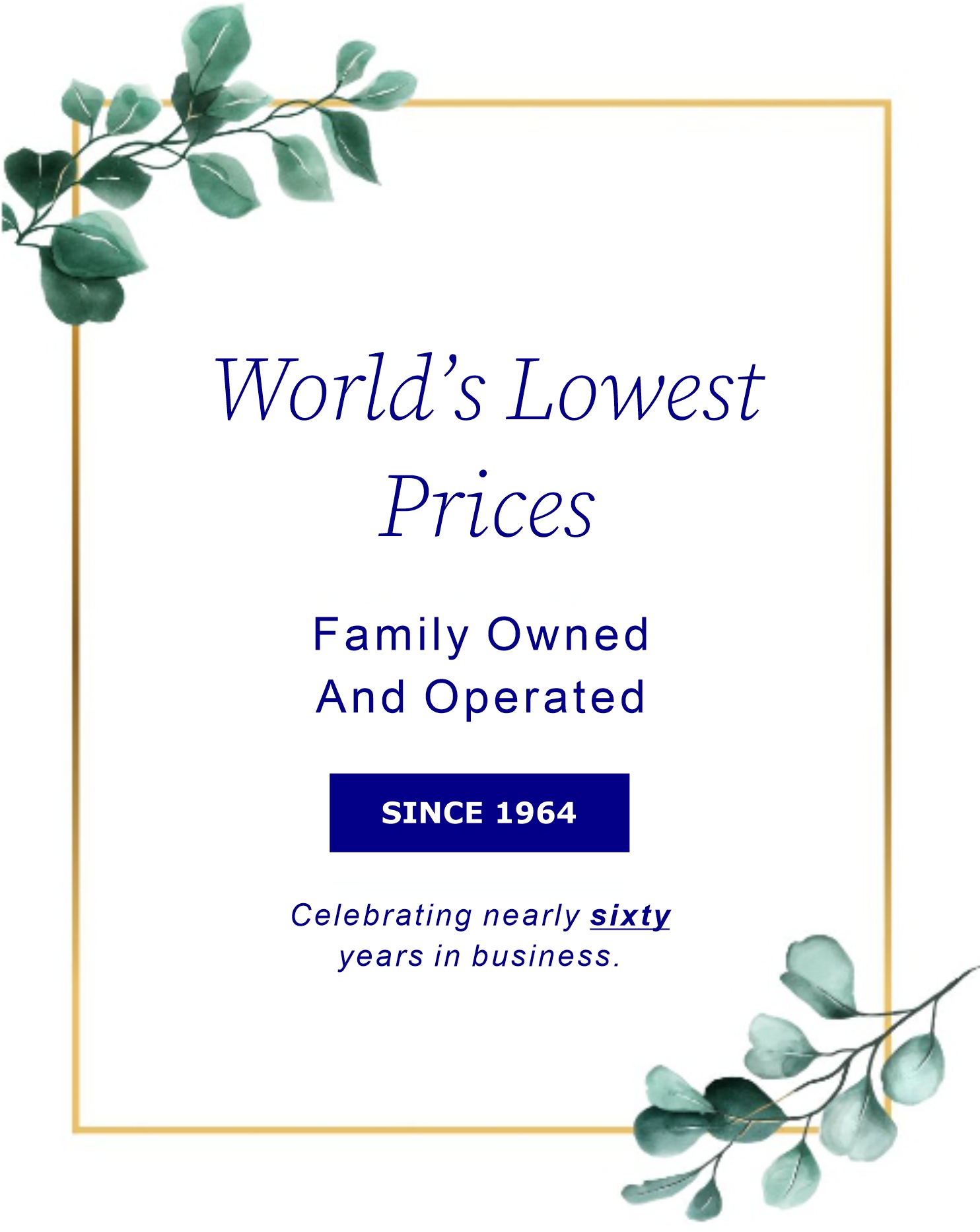 World's Lowest Prices