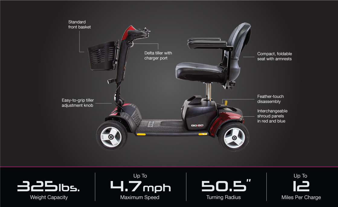pride gogo sport scooter electric youtube video 4 wheel for senior and elderly